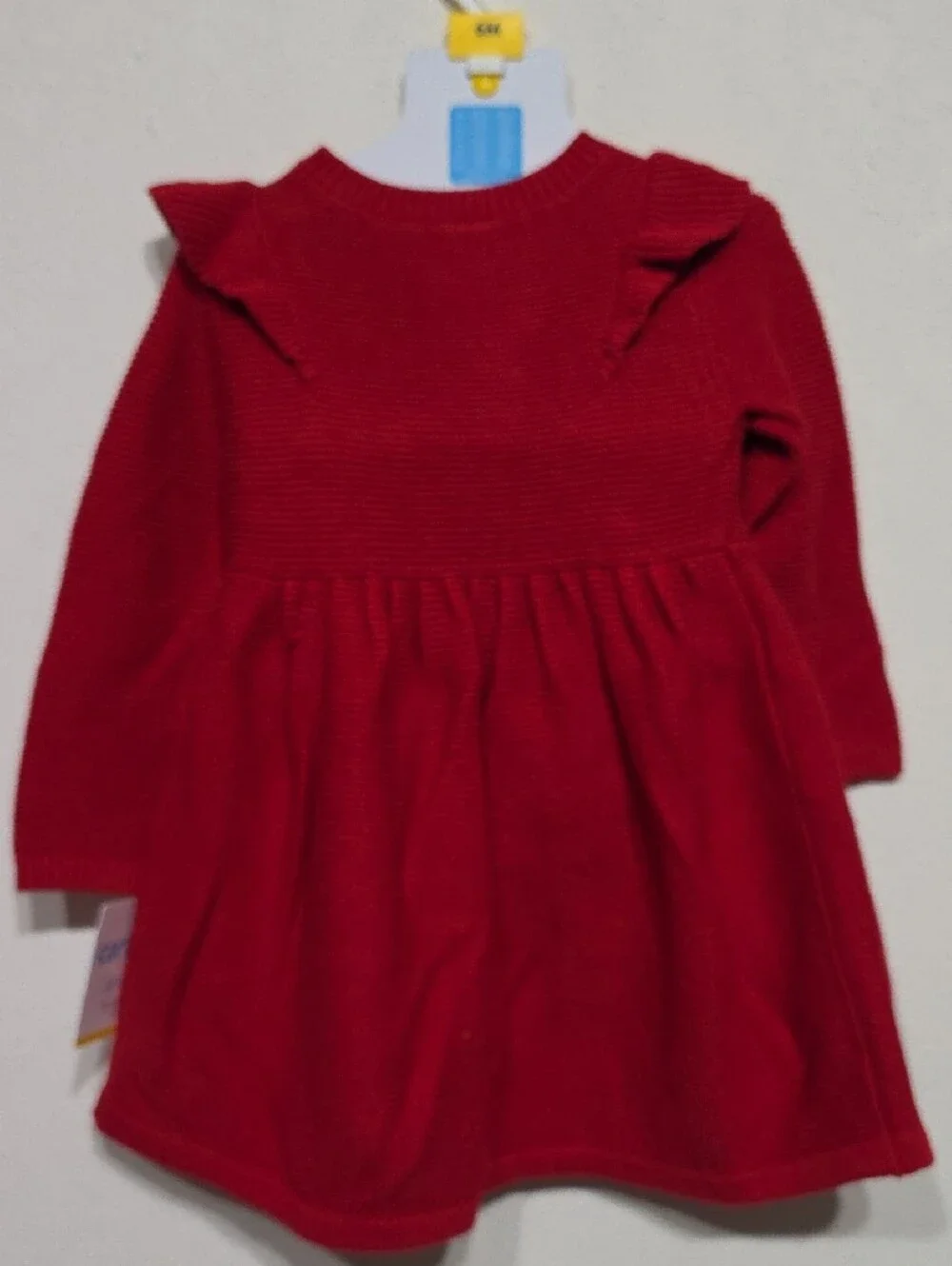 Carter's Red Ruffle Knit Dress for Girls